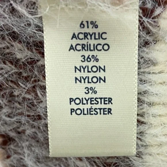 BKE Striped Fuzzy Knit Sweater Earthy Rustic Southwestern Boho Cottagecore Small - Picture 5 of 11